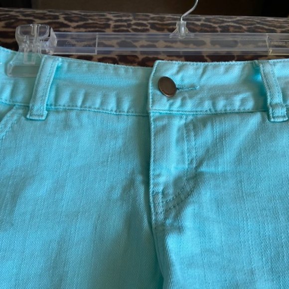 Billabong Light Blue Denim Cutoff Daisy Duke Jeans Shorts Size 9 - Picture 2 of 6